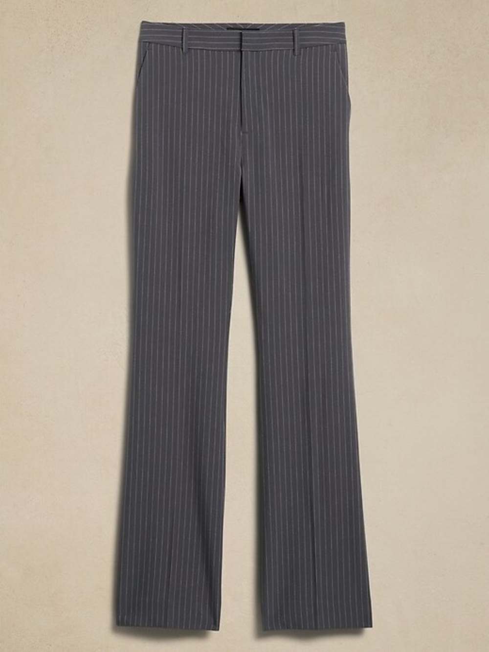 NWT Banana Republic Sculpted Stretch Gray Pinstripe Dress Pants Size 4